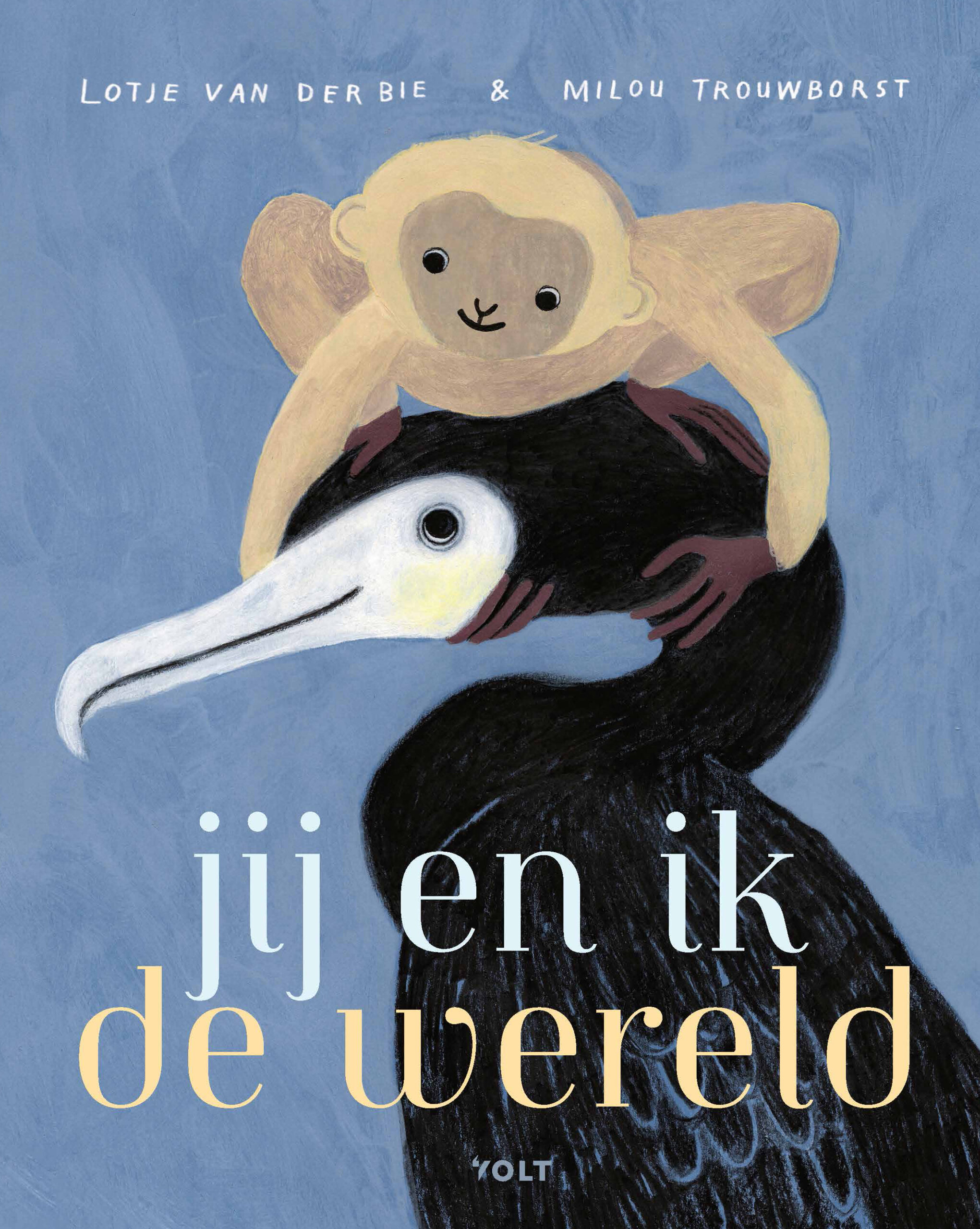 In dit lieve prentenboek staan vertederende versjes over de alomvattende liefde tussen ouder en kind. Op een dag valt er een klein aapje uit de hemel, regelrecht in de armen van een vogel: Je bent best zwaar /maar ik voel me licht. / 'Blijf maar bij mij,' zeg ik / en ik sla mijn vleugels dicht
Vanaf dat moment blijven ze samen en beleven ze alles wat jonge ouders ook beleven: het kijken naar een slapend snoetje, samen eropuit, lekkers ontdekken, het groter groeien. De gevoelens die in jij en ik de wereld verwoord worden zijn mooi en herkenbaar. Ze raken veel van wat zo'n klein wondertje in je leven met je doet.
ik gloei
ik voel
ik woel
ik lach
dat ik toch met jouw leven mag!