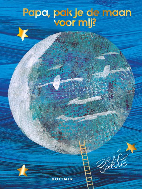 Dit kartonboek is een bijzondere jubileumuitgave van de ultieme klassieker Papa, pak je de maan voor mij?. Het mooie verhaal van Eric Carle bestaat in 2026 maar liefst veertig jaar en het is nog even geliefd als toen. Het gaat over een meisje dat zo graag eens met de maan zou willen spelen. Maar hoe ver ze haar arm ook uitstrekt, de maan aanraken lukt haar niet. Ze vraagt haar vader om hulp.
Op de grote uitvouwpagina's kunnen kinderen de heel lange ladder zien die op de heel hoge berg wordt gezet. En als ze de pagina met de maan mogen uitvouwen, blijkt die wel heel erg groot. Veel te groot om mee te spelen. Hoe moet dat nou? Eric Carle laat kinderen niet alleen een prachtig verhaal zien en lezen, hij toont ook speels wat groot en klein is, wat hoog en laag. Een ultiem voorleesboek voor het slapengaan.