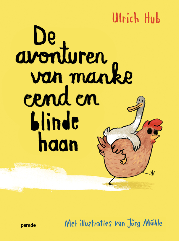 Dit boek vertelt de bijzondere avonturen van een manke eend en een blinde haan: twee heel verschillende dieren, en dan ook nog beide met een beperking. Zonder elkaar echt te kennen, besluiten ze samen op pad te gaan naar een plek waar je geheimste wens in vervulling gaat.

De wandeltocht verloopt allesbehalve vlotjes. De twee dieren kibbelen heel wat af, en steeds weer lijkt het erop dat ze hun gezamenlijke reis afbreken en ieder zijn oude leventje weer oppakt. Maar ze hebben elkaar nodig om hun einddoel te bereiken, dus gaan ze door. En wij, de lezers van dit fascinerende verhaal vol charme en vindingrijkheid, kunnen niet anders dan glimlachen en soms ook hardop lachen om alle valse argumenten en slimme streken die de revue passeren. Maar één ding is zeker, langzaam maar zeker sluiten we eend én haan voor altijd in ons hart.

De diepgang van dit boek blijkt pas goed aan het einde van het verhaal, wanneer de twee hun einddoel hebben bereikt, maar niet zoals je misschien zou verwachten. Herkennen we niet veel van onszelf in deze twee (anti-)helden, over hoe we omgaan met mensen die anders zijn dan wijzelf en over onze eigen ‘beperkingen’ in het samenleven met anderen? Om samen ons einddoel te bereiken, heeft het geen zin te kijken naar wat ons scheidt, maar moeten we zoeken naar wat ons verbindt.

De avonturen van manke eend en blinde haan is een geweldig voorleesboek, maar ook zeer geschikt om zelf te lezen. Niet alleen is het een ontroerend verhaal, vol humor en taalgrapjes, het is ook een tikje filosofisch, maar wel met een vette knipoog!